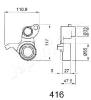JAPANPARTS BE-416 (BE416) Tensioner, timing belt