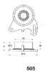 JAPANPARTS BE-505 (BE505) Tensioner, timing belt