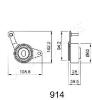 JAPANPARTS BE-914 (BE914) Tensioner, timing belt