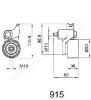 JAPANPARTS BE-915 (BE915) Tensioner, timing belt