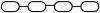 AJUSA 13220300 Gasket, intake manifold