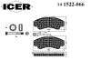 ICER 141522-066 (141522066) Brake Pad Set, disc brake