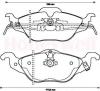 BENDIX 571968B Brake Pad Set, disc brake