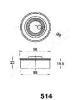 ASHIKA 45-05-514 (4505514) Tensioner, timing belt