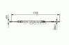 BOSCH 1987477531 Cable, parking brake