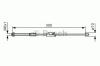BOSCH 1987482132 Cable, parking brake