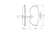 BOSCH 0986424468 Brake Pad Set, disc brake
