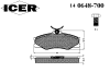 ICER 140648-700 (140648700) Brake Pad Set, disc brake