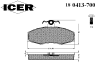 ICER 180413-700 (180413700) Brake Pad Set, disc brake