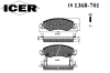 ICER 181368-701 (181368701) Brake Pad Set, disc brake
