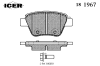 ICER 181967 Brake Pad Set, disc brake