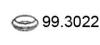 ASSO 99.3022 (993022) Seal, exhaust pipe