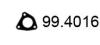 ASSO 99.4016 (994016) Gasket, exhaust pipe