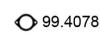 ASSO 99.4078 (994078) Gasket, exhaust pipe