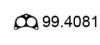 ASSO 99.4081 (994081) Gasket, exhaust pipe