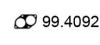 ASSO 99.4092 (994092) Gasket, exhaust pipe
