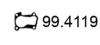 ASSO 99.4119 (994119) Gasket, exhaust pipe