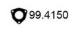 ASSO 99.4150 (994150) Gasket, exhaust pipe