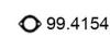 ASSO 99.4154 (994154) Gasket, exhaust pipe