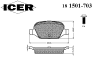 ICER 181501-703 (181501703) Brake Pad Set, disc brake