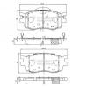 NIPPARTS J3600542 Brake Pad Set, disc brake