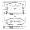 NIPPARTS J3601095 Brake Pad Set, disc brake