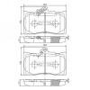 NIPPARTS N3602134 Brake Pad Set, disc brake