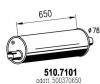 ASSO 510.7101 (5107101) Middle-/End Silencer