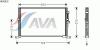 AVA QUALITY COOLING JRA5032 Condenser, air conditioning