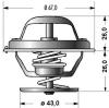 QUINTON HAZELL QTH138K Thermostat, coolant