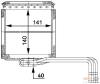 HELLA 8FH351312-041 (8FH351312041) Heat Exchanger, interior heating