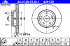 ATE 24.0126-0138.1 (24012601381) Brake Disc