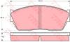 TRW GDB284 Brake Pad Set, disc brake