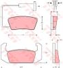 TRW GDB555 Brake Pad Set, disc brake