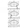 NIPPARTS J3608026 Brake Pad Set, disc brake