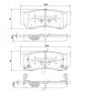 NIPPARTS J3610517 Brake Pad Set, disc brake