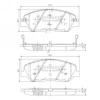 NIPPARTS N3605051 Brake Pad Set, disc brake