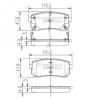 NIPPARTS N3610308 Brake Pad Set, disc brake