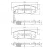 NIPPARTS N3613023 Brake Pad Set, disc brake