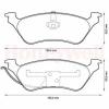 BENDIX 572505B Brake Pad Set, disc brake