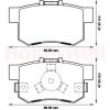 BENDIX 572544B Brake Pad Set, disc brake