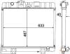 HELLA 8MK376709-361 (8MK376709361) Radiator, engine cooling