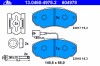 ATE 13.0460-4978.2 (13046049782) Brake Pad Set, disc brake