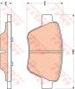 TRW GDB1841 Brake Pad Set, disc brake