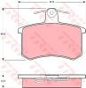 TRW GDB829 Brake Pad Set, disc brake