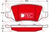 TRW GDB1481DTE Brake Pad Set, disc brake