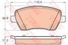 TRW GDB2017 Brake Pad Set, disc brake