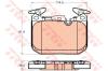 TRW GDB2031 Brake Pad Set, disc brake