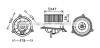 AVA QUALITY COOLING FD8495 Electric Motor, interior blower