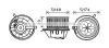 AVA QUALITY COOLING VW8342 Electric Motor, interior blower